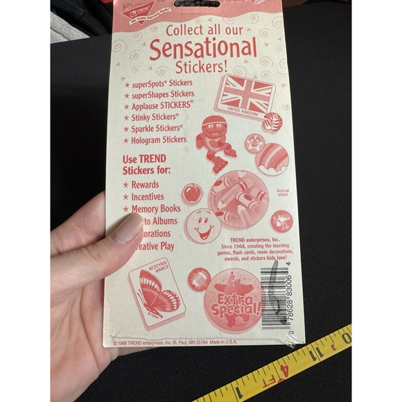 Vintage Trend Scratch and Sniff Stinky Stickers Frozen Fun Spearmint Christmas - Picture 2 of 2